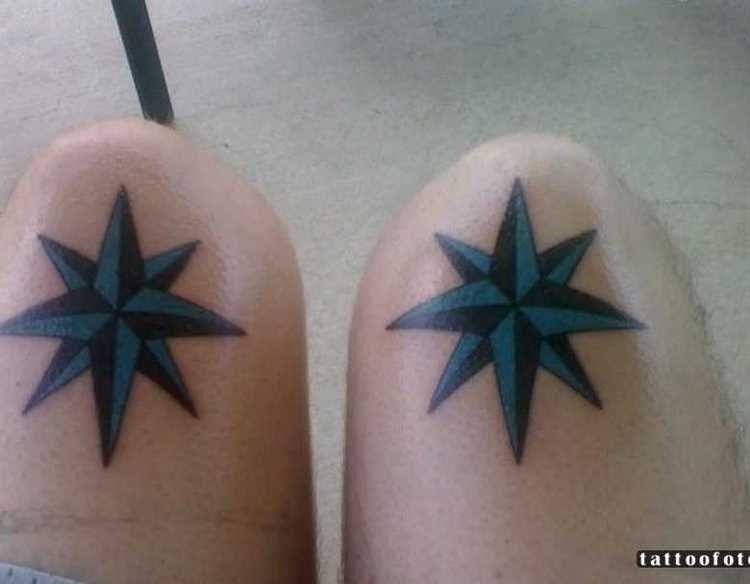 Звезды на коленях значение и символика наколок